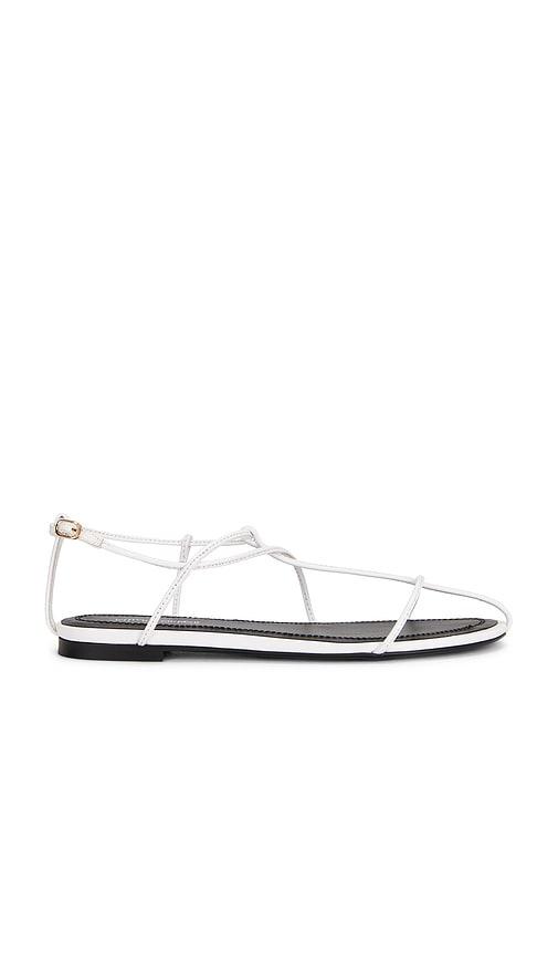 Jeffrey Campbell Trawl Flat in White by JEFFREY CAMPBELL