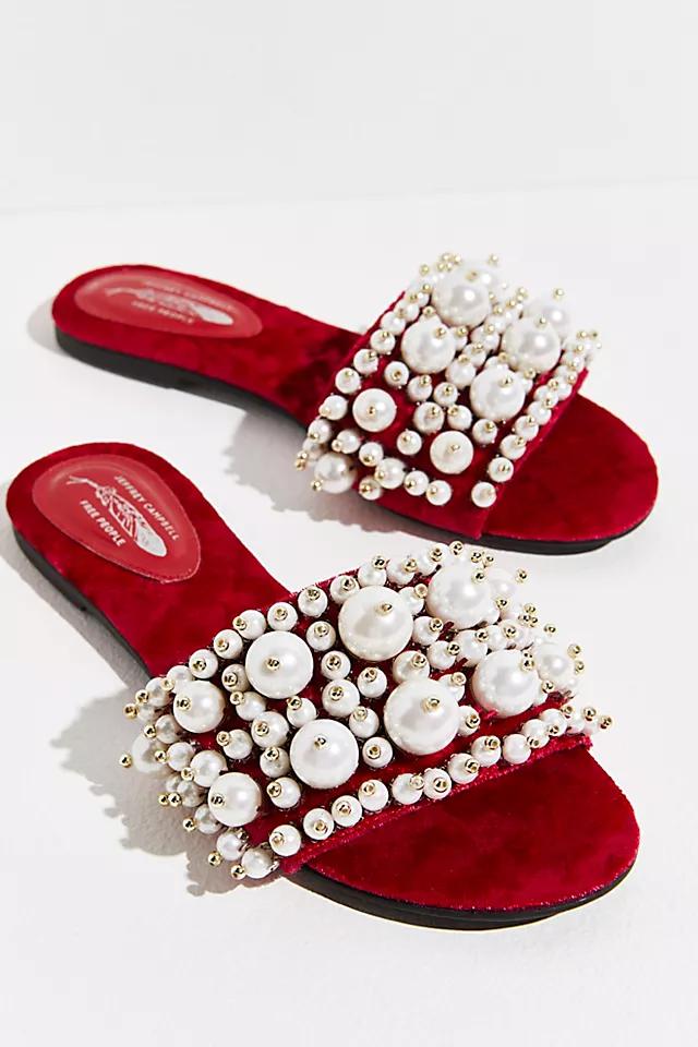 Pixie Pearl Slide Sandals by JEFFREY CAMPBELL