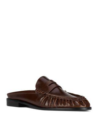 Women's Goddard Leather Loafer Mules by JEFFREY CAMPBELL