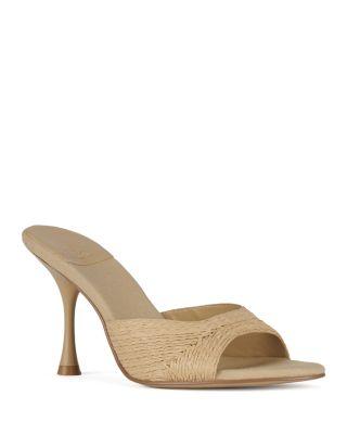 Women's Raffia High Heel Mules by JEFFREY CAMPBELL