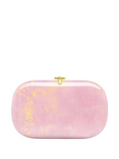 Elina Plus brush-work clutch bag by JEFFREY LEVINSON
