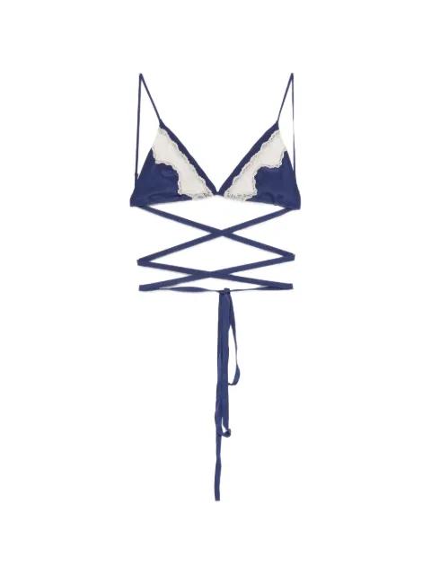 Anna lace-trim bra by JEJIA