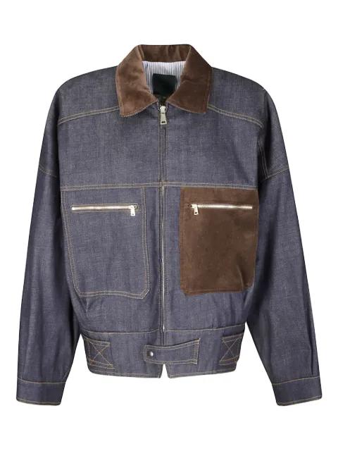 Carlo suede-effect pocket jacket by JEJIA