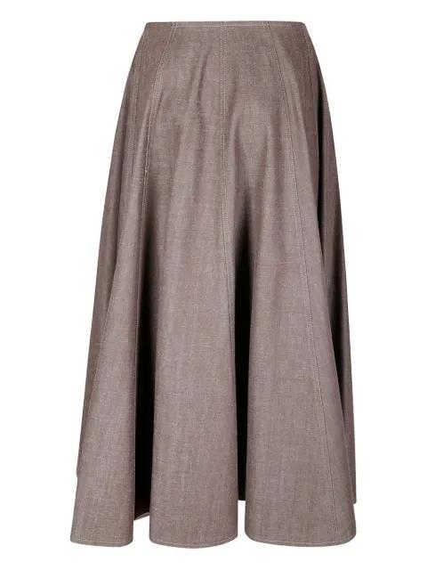 Sissi panelled flared A-line skirt by JEJIA