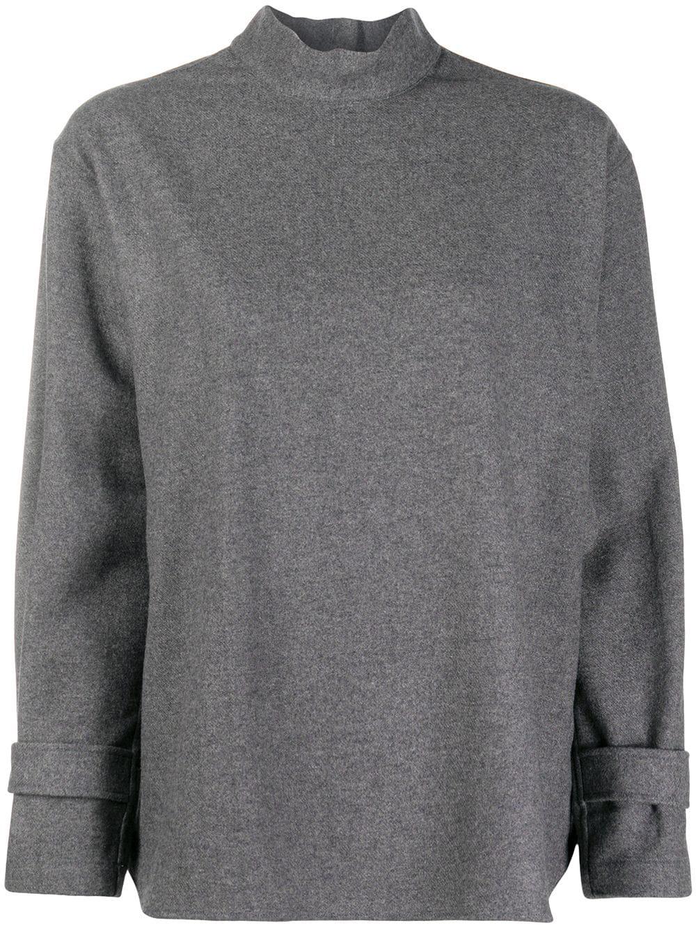 buttoned-back shirt by JEJIA