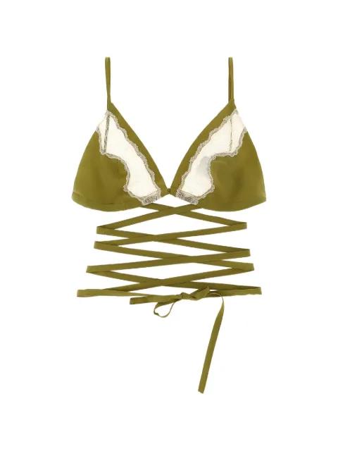 lace insert anna triangle bra by JEJIA