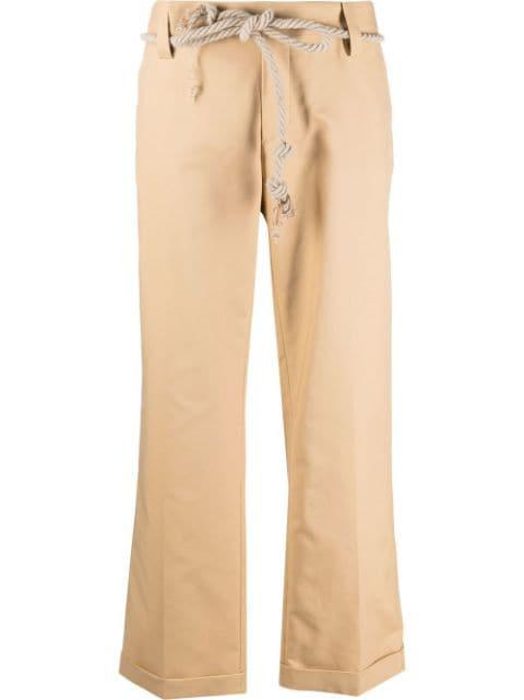 straight-leg trousers by JEJIA
