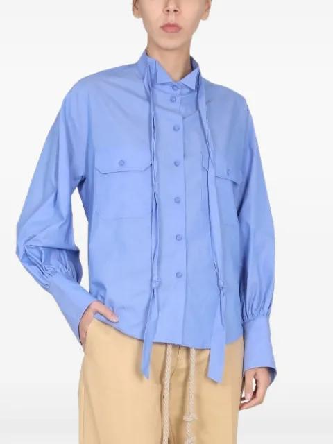tie-detail shirt by JEJIA