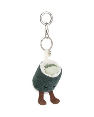 Amuseables&nbsp;Cucumber Hosomaki Plush Bag Charm - Ages 3+ by JELLYCAT
