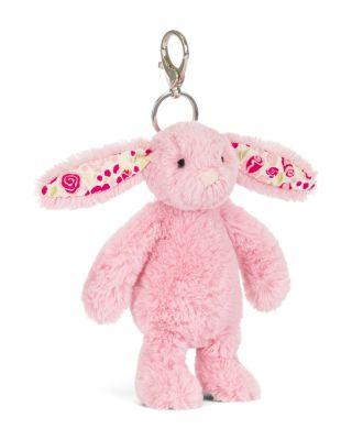 Blushkin Blossom Bunny Bag Charm - Ages 12M+ by JELLYCAT