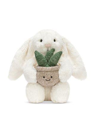 Cream Bunny with Plant Plush - Ages 0+ by JELLYCAT