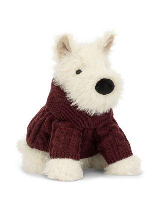 Munro Scottie Dog Winter Jumper Outfit Plush - Ages 12M+ by JELLYCAT