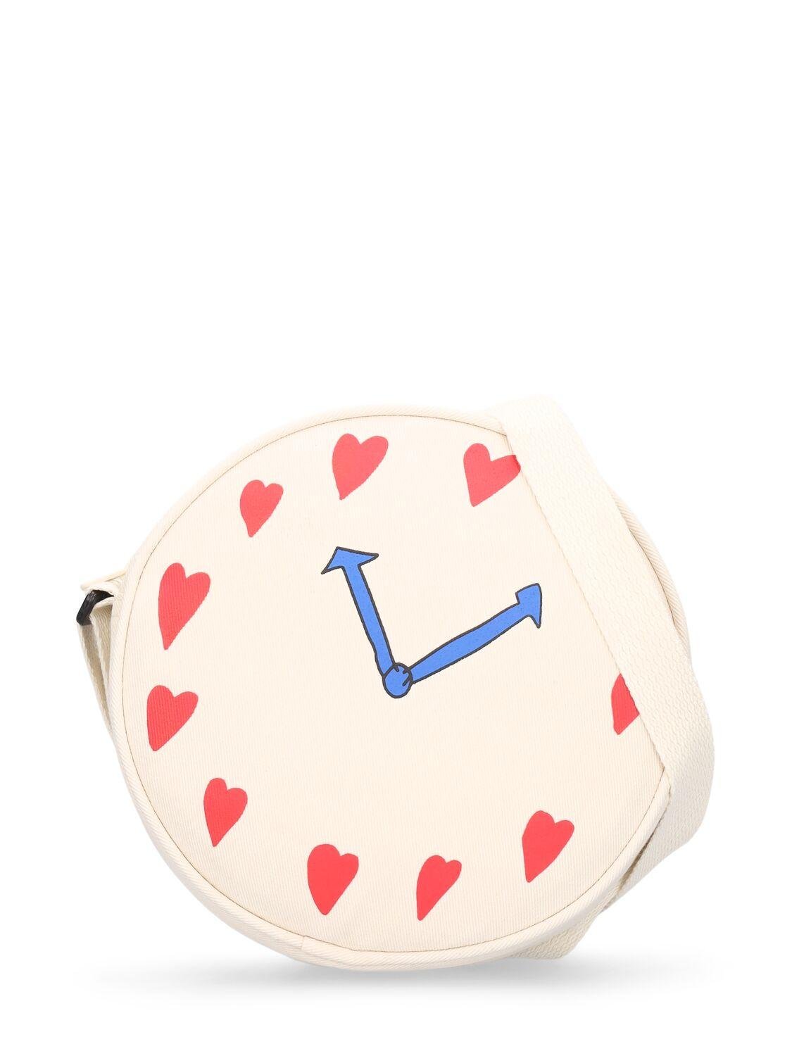 Clock Printed Cotton Bag by JELLYMALLOW