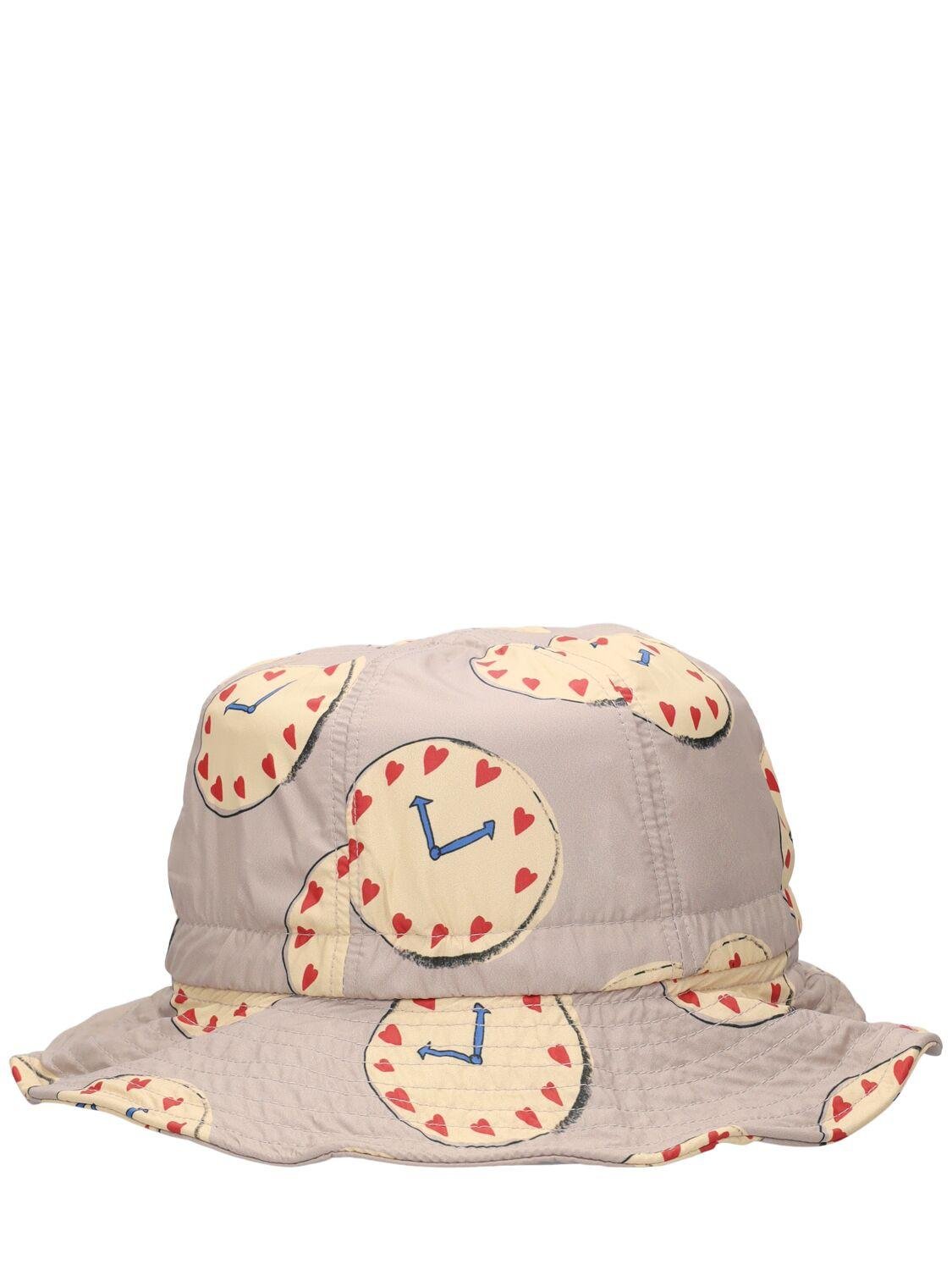 Clock Printed Cotton Bucket Hat by JELLYMALLOW