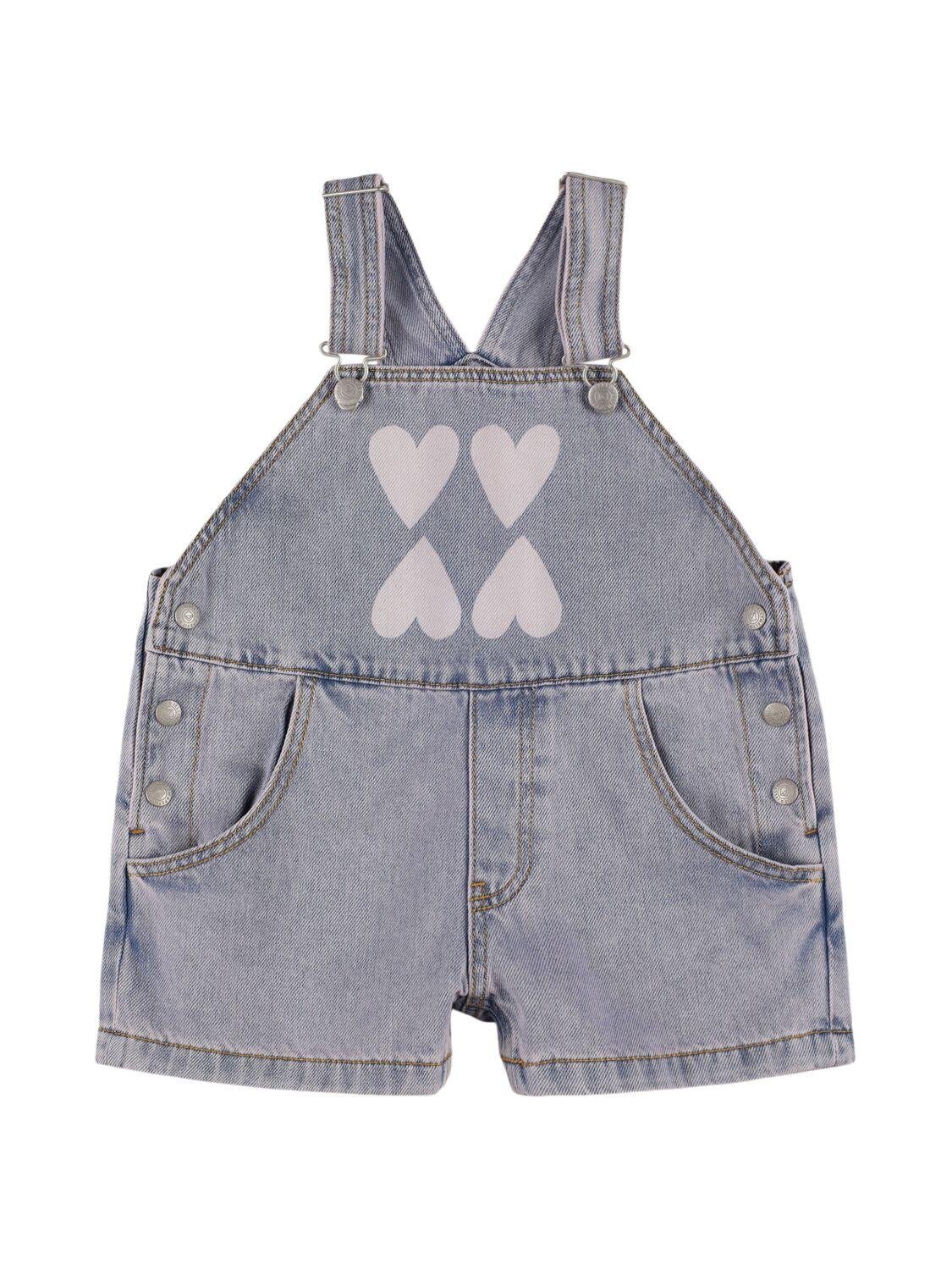 Cotton Denim Overalls by JELLYMALLOW