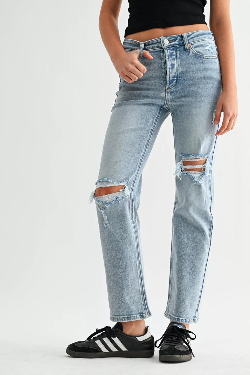 Jemina Denim High Rise Slim Straight Jean by JEMINA DENIM