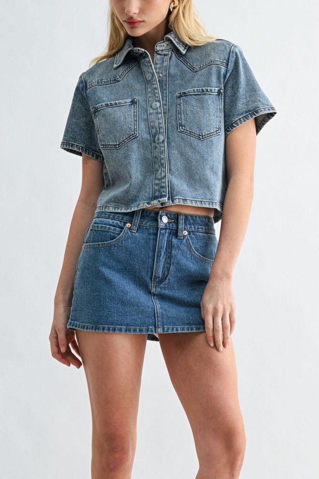 Jemina Denim Muse Cropped Shirt by JEMINA DENIM