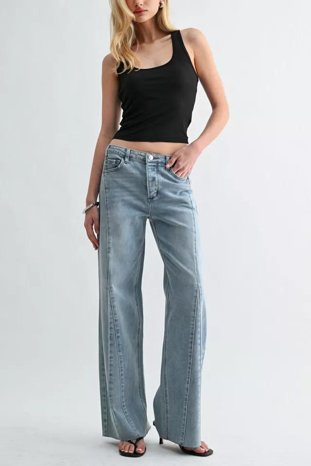 Jemina Denim The Low Seam Wide Jean by JEMINA DENIM