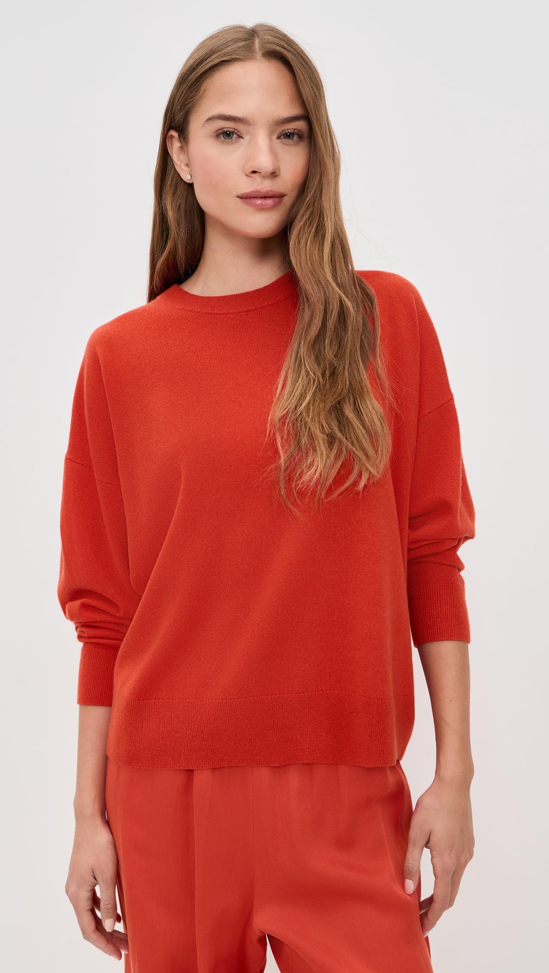 Cashmere Marina Crew Neck Pullover by JENNI KAYNE