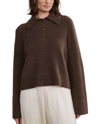 Cashmere Stevie Polo Sweater by JENNI KAYNE