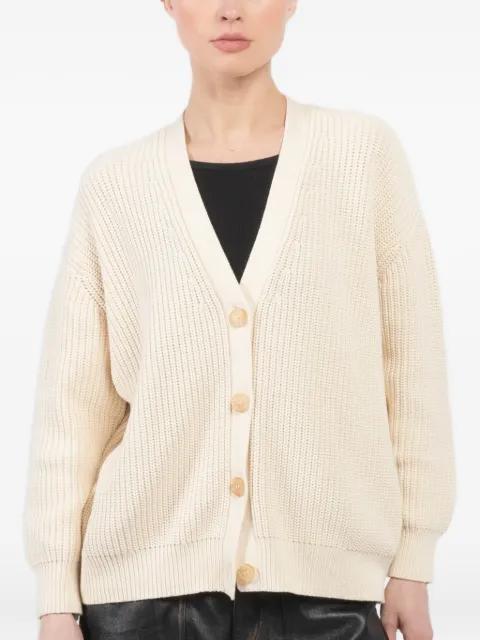 Cocoon button v-neck cardigan by JENNI KAYNE