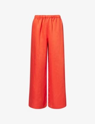 Demi Wide-Leg Linen-Blend Trousers by JENNI KAYNE