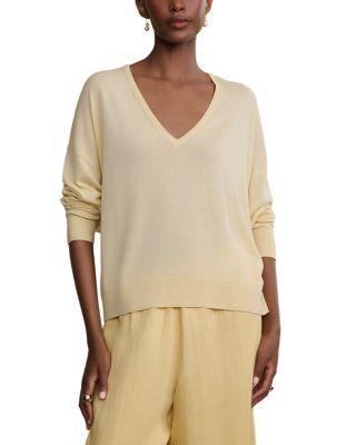 Dree V Neck Wool Sweater by JENNI KAYNE