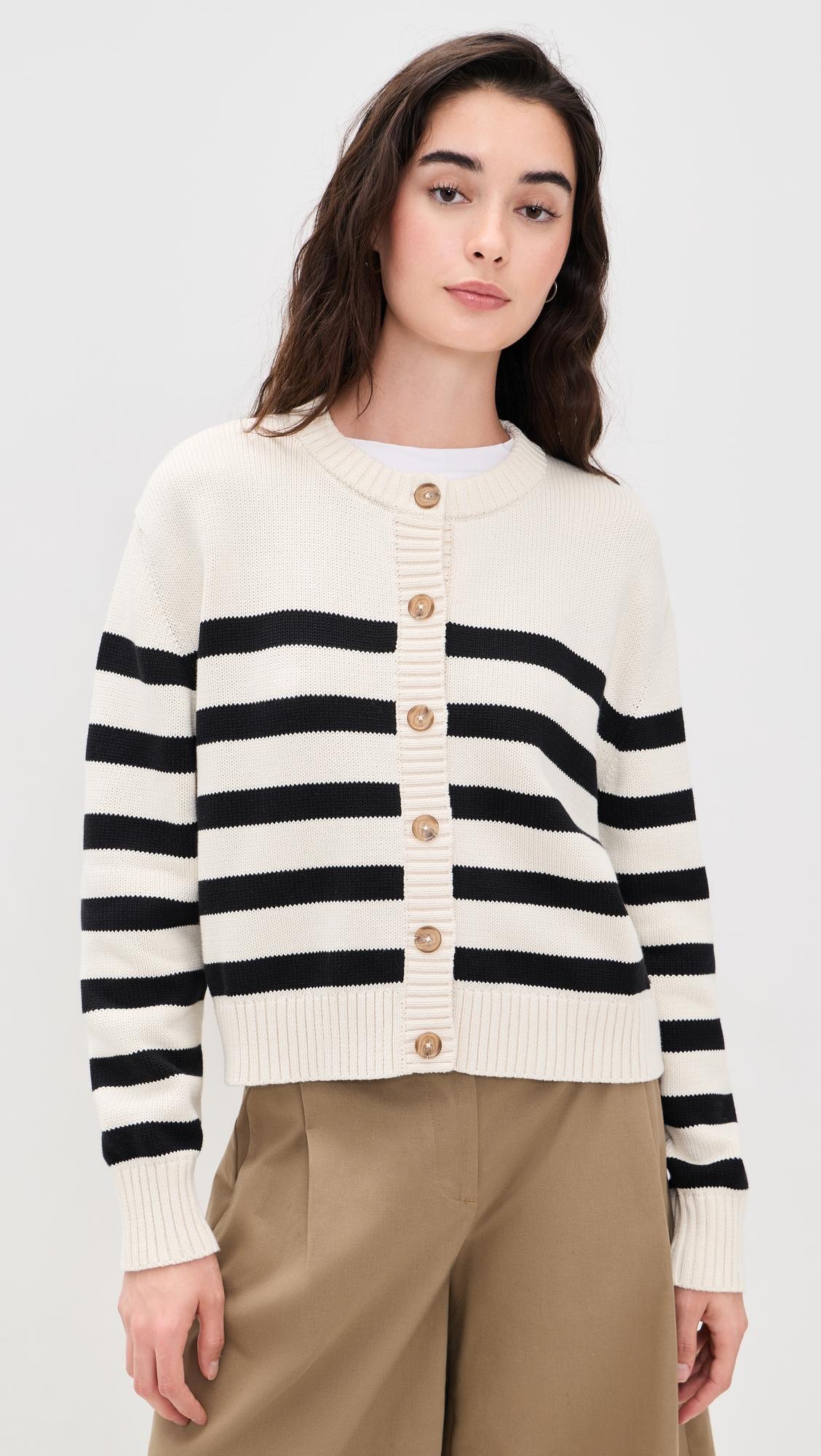 Mirren Striped Cardigan by JENNI KAYNE
