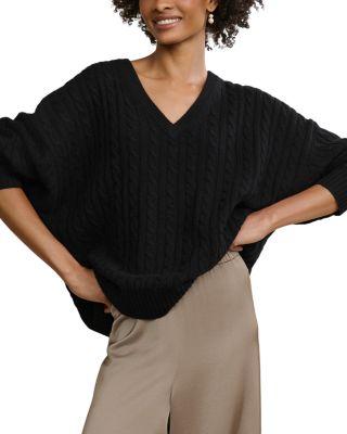Nell V Neck Wool Cashmere Sweater by JENNI KAYNE