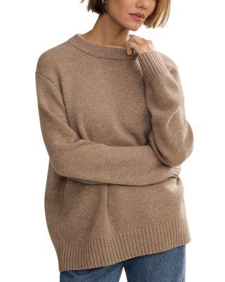 Oversized Cashmere Crewneck Pullover Sweater by JENNI KAYNE
