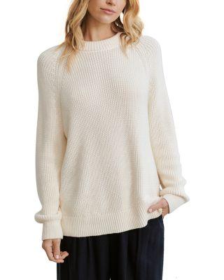 Oversized Cotton Fisherman Sweater by JENNI KAYNE