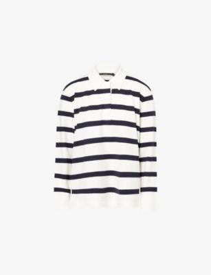 Post Collared Merino Wool-Blend Rugby Top by JENNI KAYNE