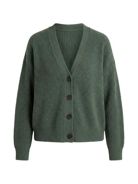 button ribbed cardigan by JENNI KAYNE