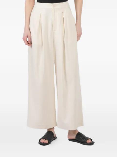 pleated relaxed palazzo pants by JENNI KAYNE