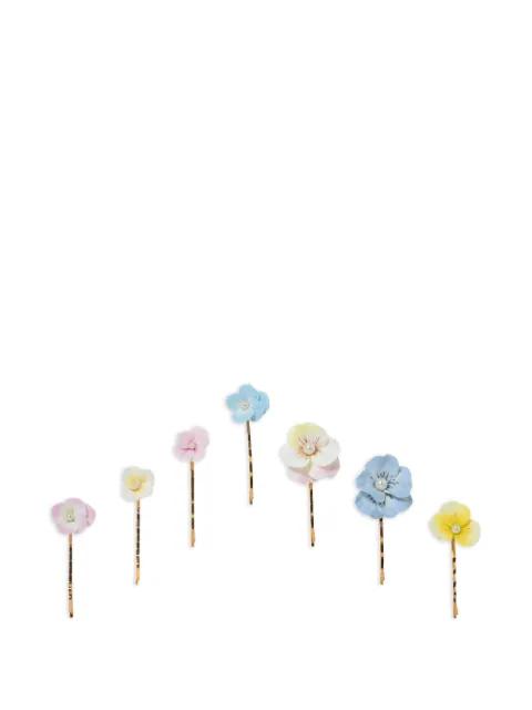 Anarosa floral-motif bobby pins (set of seven) by JENNIFER BEHR