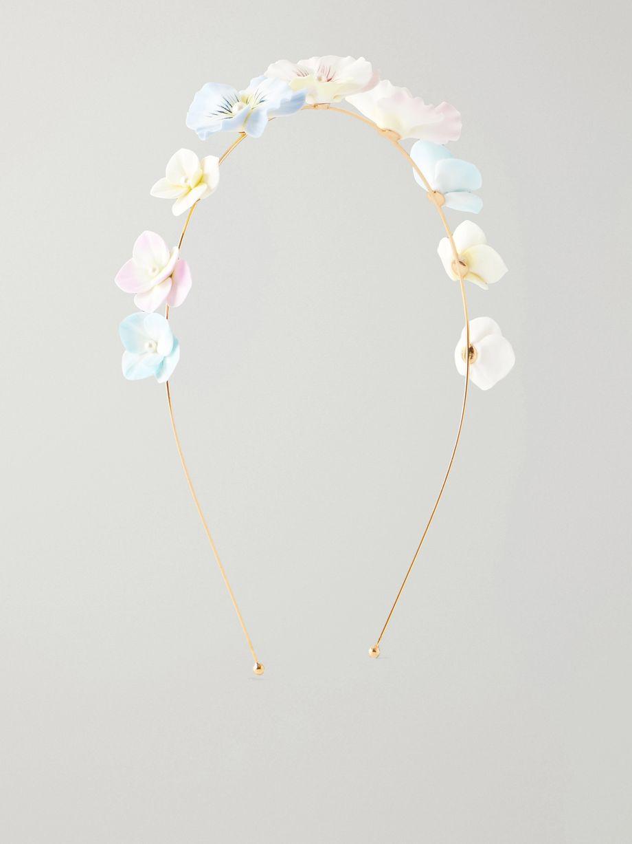 Anarosa flower headband by JENNIFER BEHR