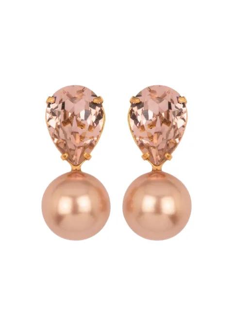 Cimone teardrop pearl earrings by JENNIFER BEHR