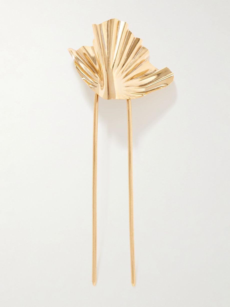 Danu gold-plated hair slide by JENNIFER BEHR