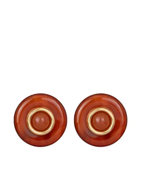 Devon plated earrings by JENNIFER BEHR