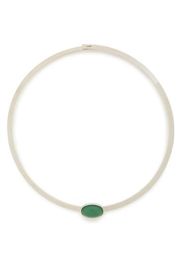 Elaine rhodium-plated collar necklace by JENNIFER BEHR