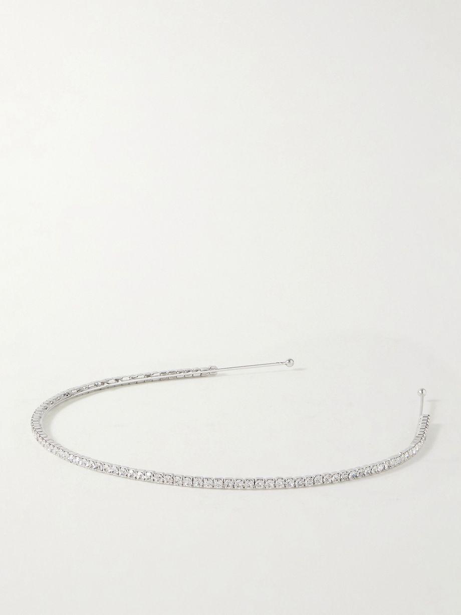 Elize silver-tone Swarovski crystal headband by JENNIFER BEHR