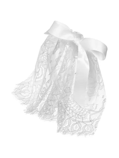 Gladys Voilette lace bow headband by JENNIFER BEHR