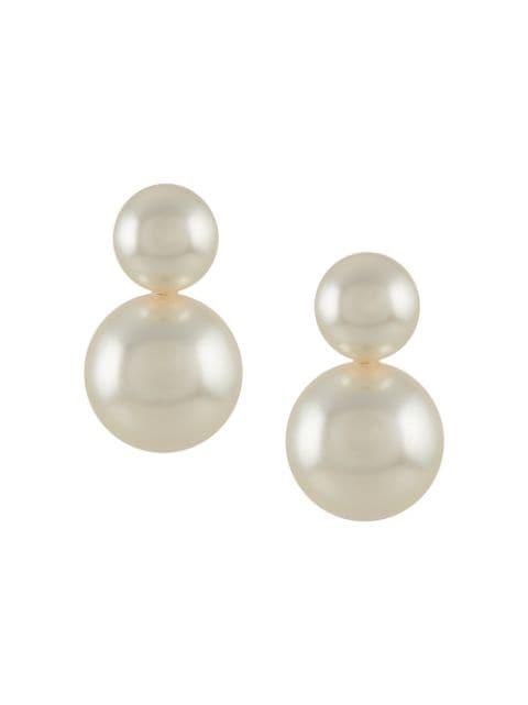 Iris pearl-detail earrings by JENNIFER BEHR