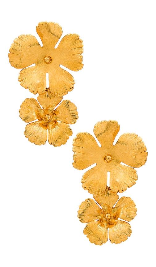 Jennifer Behr Colette Earring in Metallic Gold by JENNIFER BEHR