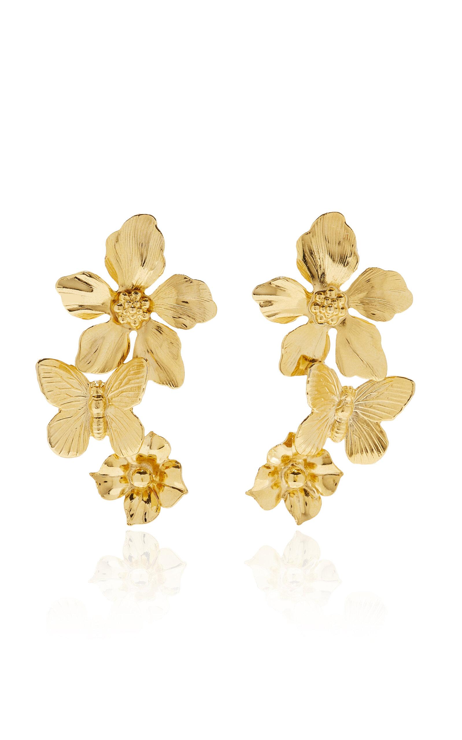 Jennifer Behr - Mallory Gold-Tone Earrings - Gold - - Moda Operandi - Gifts For Her by JENNIFER BEHR Jennifer Behr - Mallory Gold-Tone Earrings - Gold - - Moda Operandi - Gifts For Her by JENNIFER BEHR