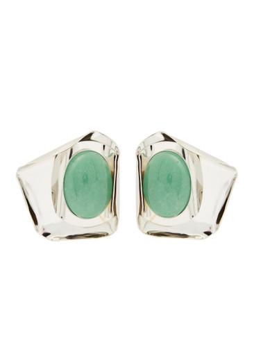 Kendall rhodium-plated drop earrings by JENNIFER BEHR