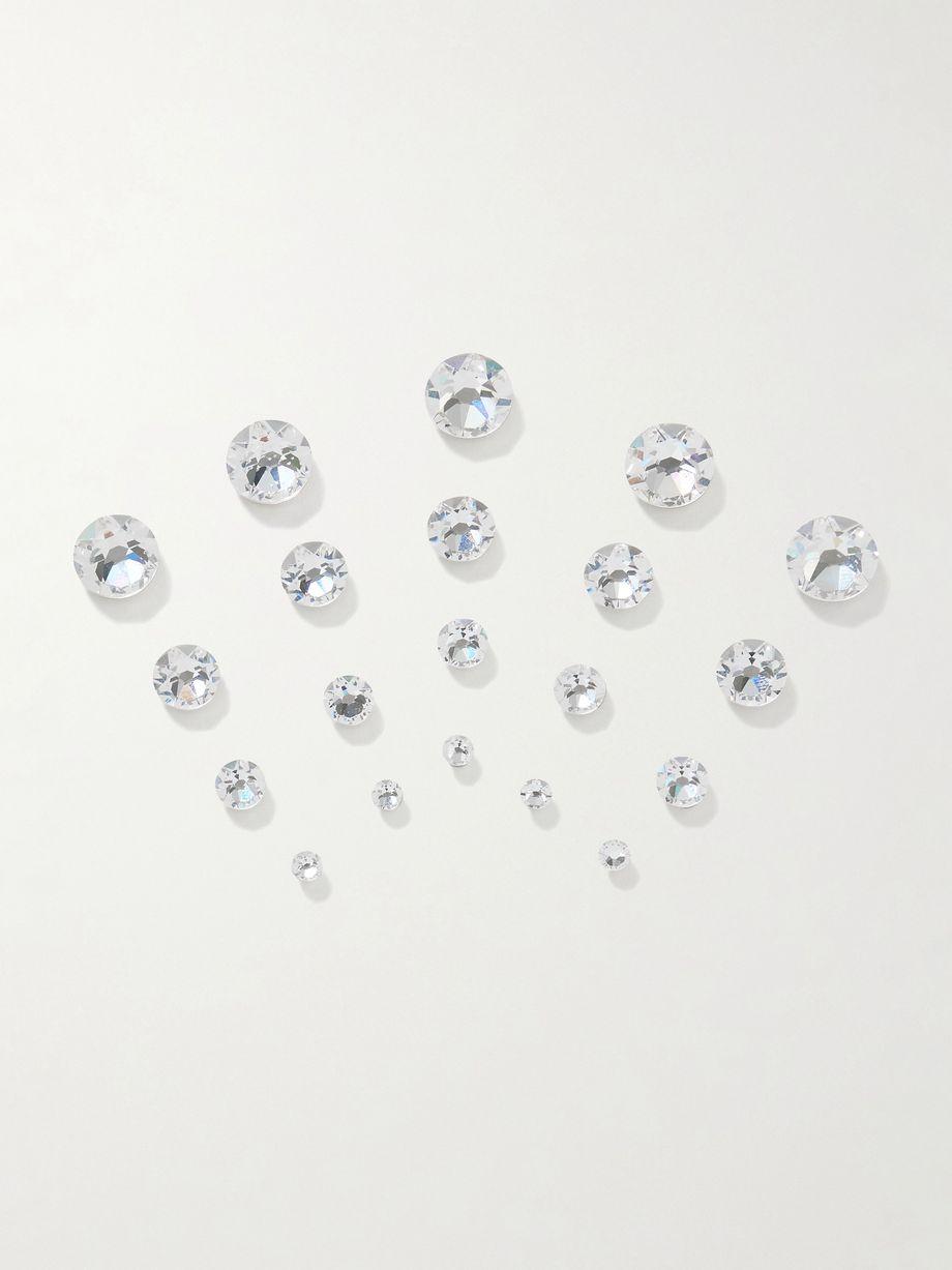 Kira set of 10 crystal hair magnets by JENNIFER BEHR