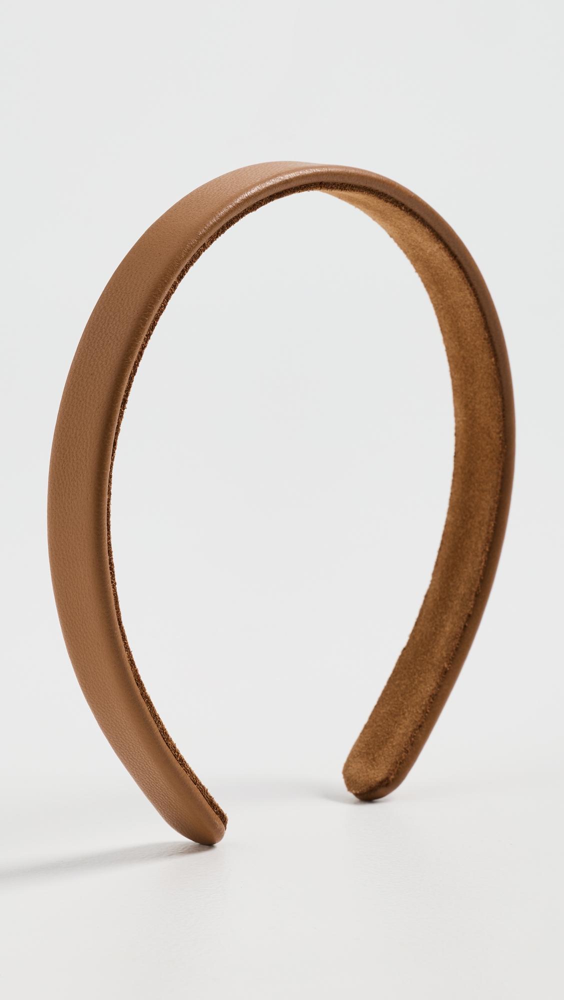 Leon Leather Headband by JENNIFER BEHR