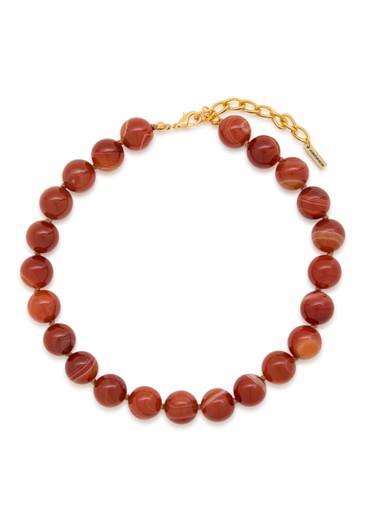 Louisa beaded 18kt gold-plated necklace by JENNIFER BEHR