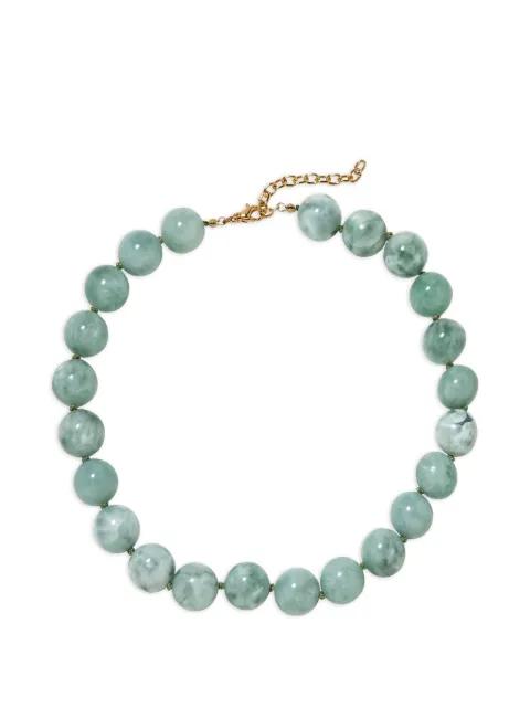 Louisa jade beaded necklace by JENNIFER BEHR